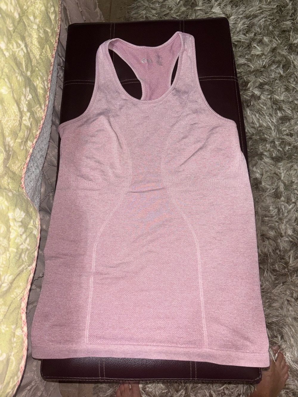 ZYIA Active Women's Mauve Pink Copper Charged Tank Top Size Small